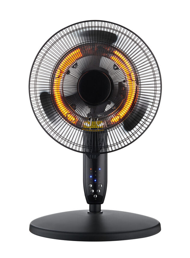 DCG Eltronic VESA05 stufetta elettrica Interno Nero, Grigio 2000 W Riscaldatore ambiente elettrico con ventilatore