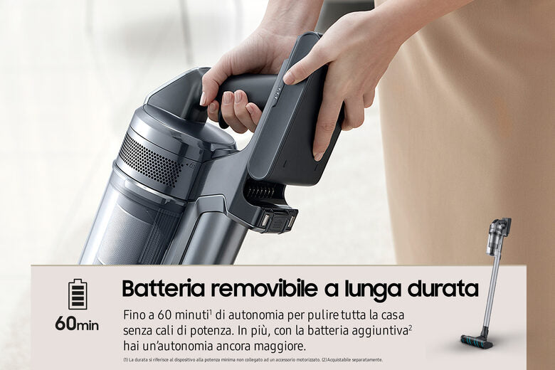 Samsung Aspirapolvere senza filo Jet™ 75E complete 200W VS20B75ACR5