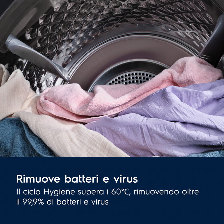 Electrolux EW7H49B Serie 700 Asciugatrice A Libera Installazione 9 Kg, DelicateCare, Filtro EasyClean, Hygiene, Classe C, Nero