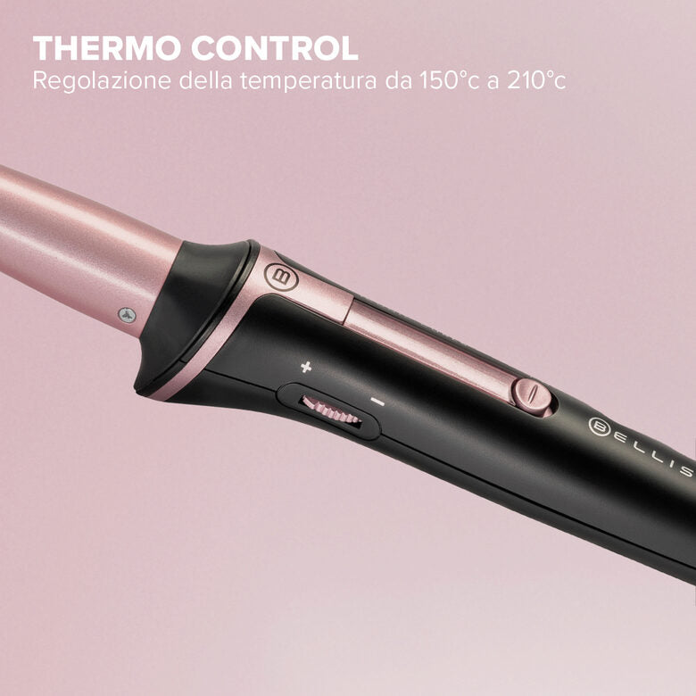 Bellissima Imetec Iconic Curls, ferro arricciacapelli, rivestimento in ceramica, forma conica per ricci stretti e morbidi, temperatura 150°C/210°C, cono 13/25 mm, guanto termico, adatto a tu
