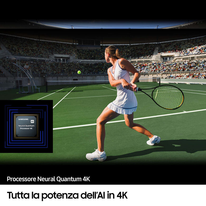Samsung QE98Q80CATXZT Televisione Smart TV 98 Pollici Qled 4K Serie 8 Superslim Carbon Silver
