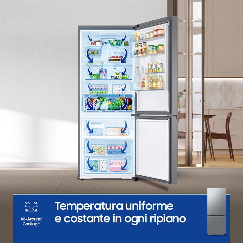 Samsung RB50DG602ES9 frigorifero con congelatore Libera installazione 508 L E Metallico, Stainless steel