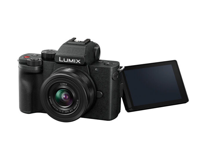 Fotocamera Panasonic Lumix DC-G100DKEGK Fotocamera DC-G100D + Obiettivo H-FS 12-32 Nero [DC-G100DKEGK]