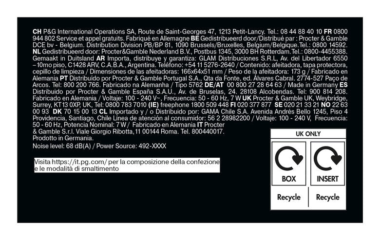 Braun Series 5 52-B1000s Rasoio Nero
