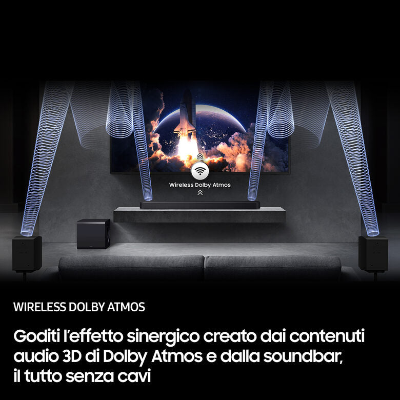 Samsung Soundbar HW-Q930F/ZF, Audio 9.1.4 canali, Wireless Dolby Atmos, 2025