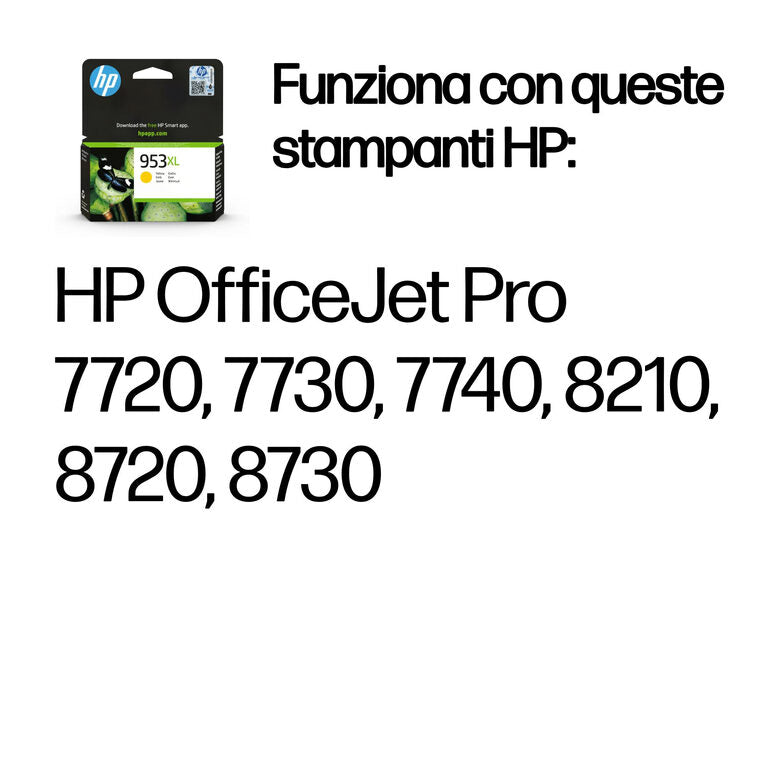 HP Cartuccia inchiostro giallo originale ad alta capacità 953XL