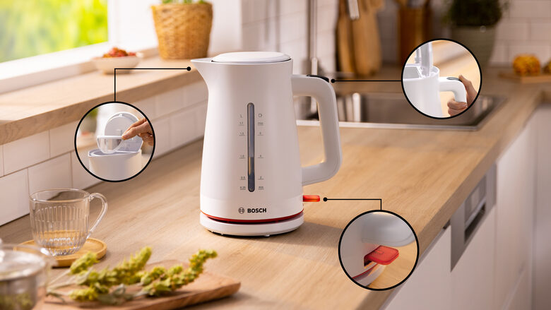 Bosch TWK3M121 bollitore elettrico 1,7 L 2400 W Bianco