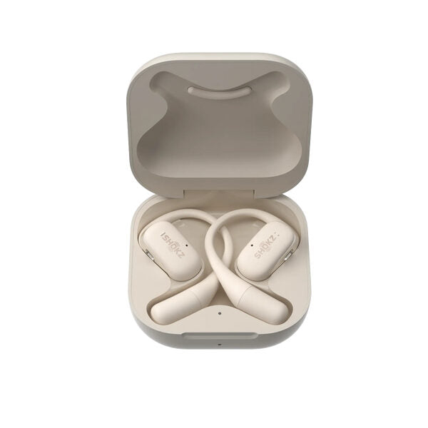 SHOKZ OpenFit Cuffie Wireless A clip Chiamate/Musica/Sport/Tutti i giorni Bluetooth Bianco
