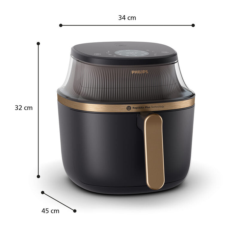 Philips 3000 series NA342/00 Airfryer 7.2 L, Friggitrice ad aria 16 in 1, App ricettario