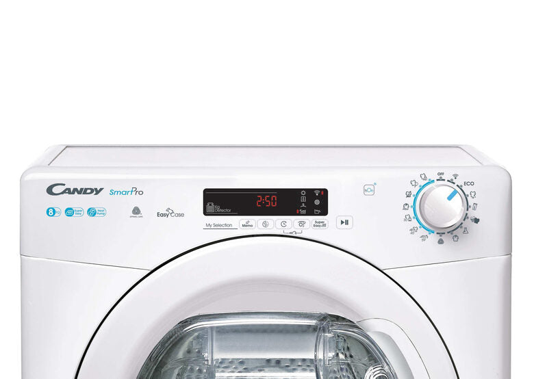 Candy Smart Pro CSOE H8A2DE-S asciugatrice Libera installazione Caricamento frontale 8 kg Bianco