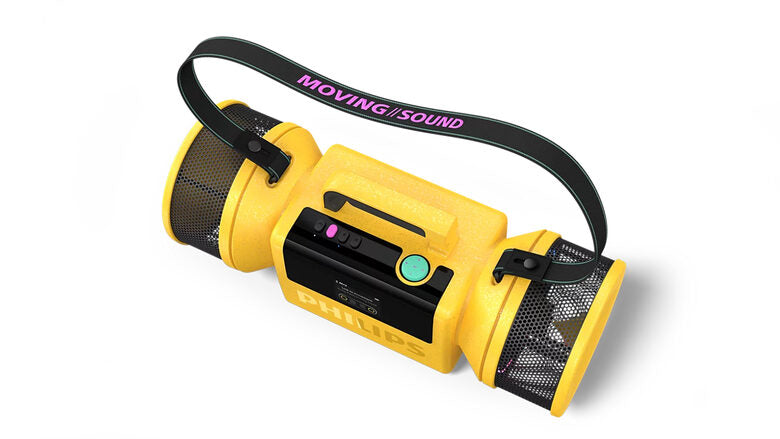 Philips The Tube Altoparlante portatile stereo Giallo 140 W