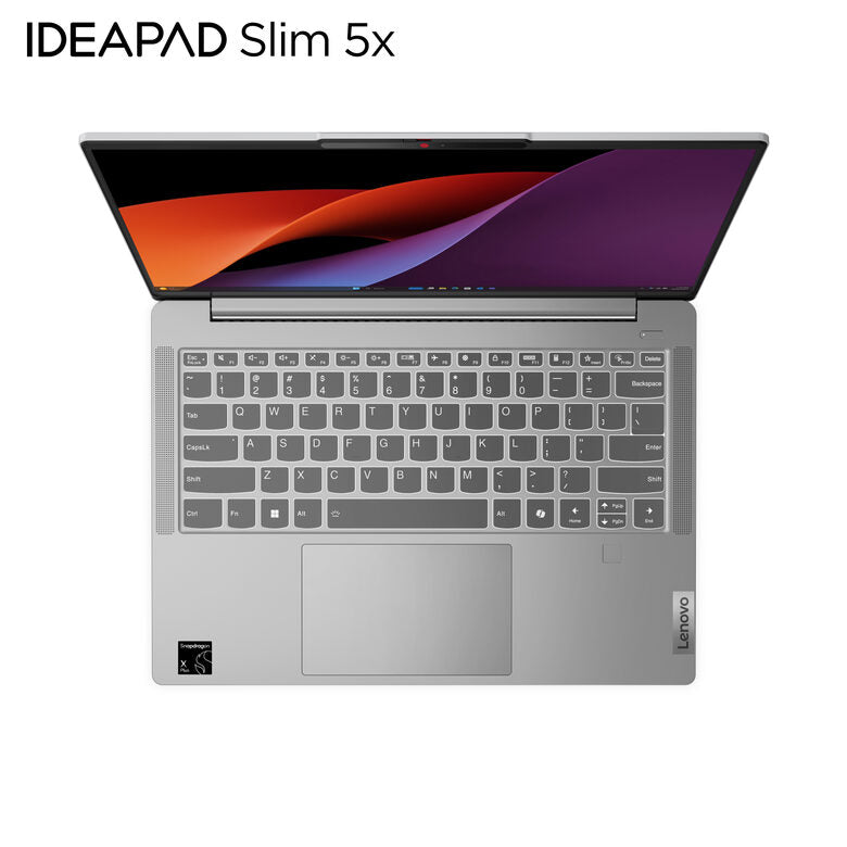 LENOVO IdeaPadSlim 5 Computer Portatile Copilot+ PC, 14 ", processore Qualcomm Snapdragon X Plus X1P-42-100, QUALCOMM ADRENO, 16 GB, 512 GB SSD, Grey
