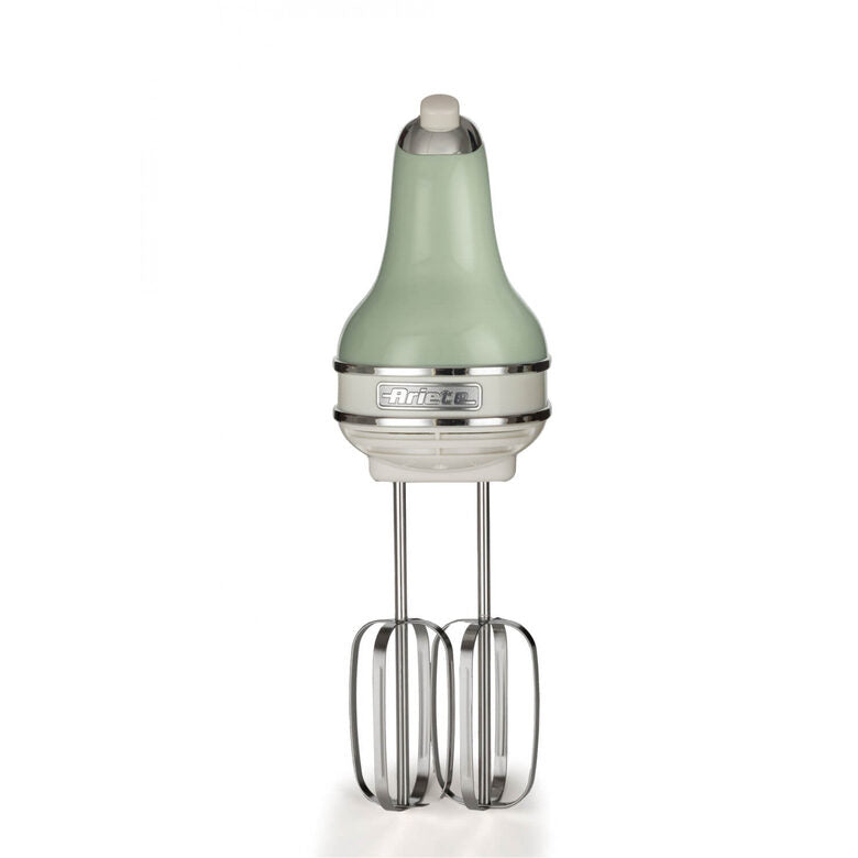 Ariete 1548 Sbattitore Vintage, 450W, 5 velocità, Funzione turbo, 2 fruste, Verde