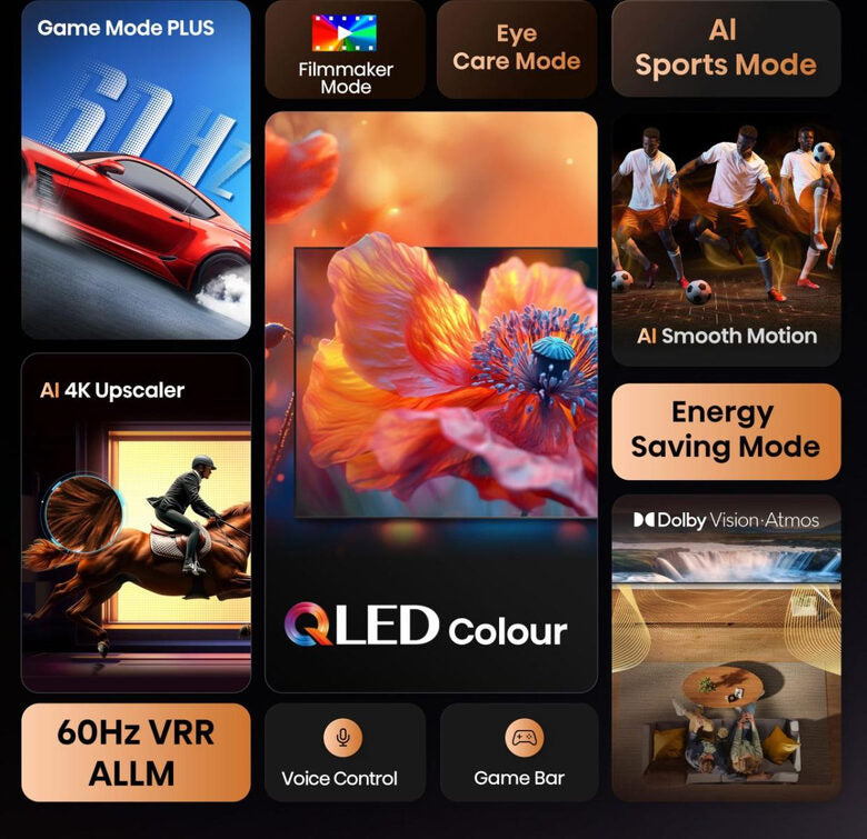 Hisense Smart TV QLED 55" 4K Ultra HD 55E79Q Nero