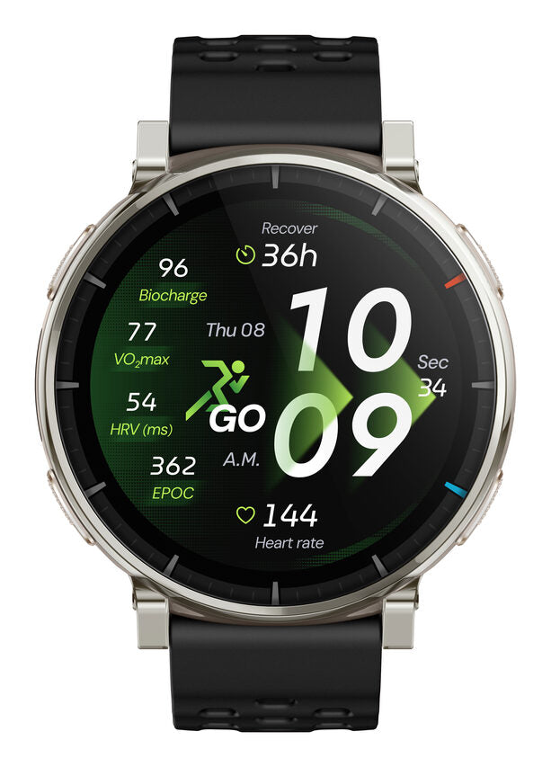 Amazfit Active 3 3,35 cm (1.32") AMOLED Digitale 466 x 466 Pixel Touch screen Oro GPS (satellitare)