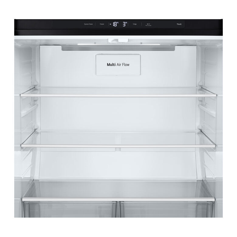 LG InstaView GMV860EPDE Frigorifero Multidoor Slim, Classe E, 530L, Wi-Fi, Linear Cooling, Essence Matte Black
