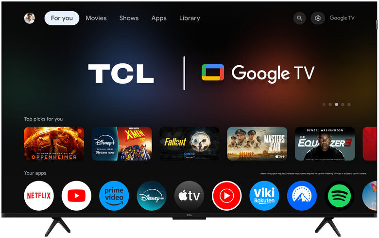 TCL P8L TV 55P8L – QD-Mini LED 55", 4K HDR, Google TV, 144Hz VRR, Dolby Vision & Dolby Atmos