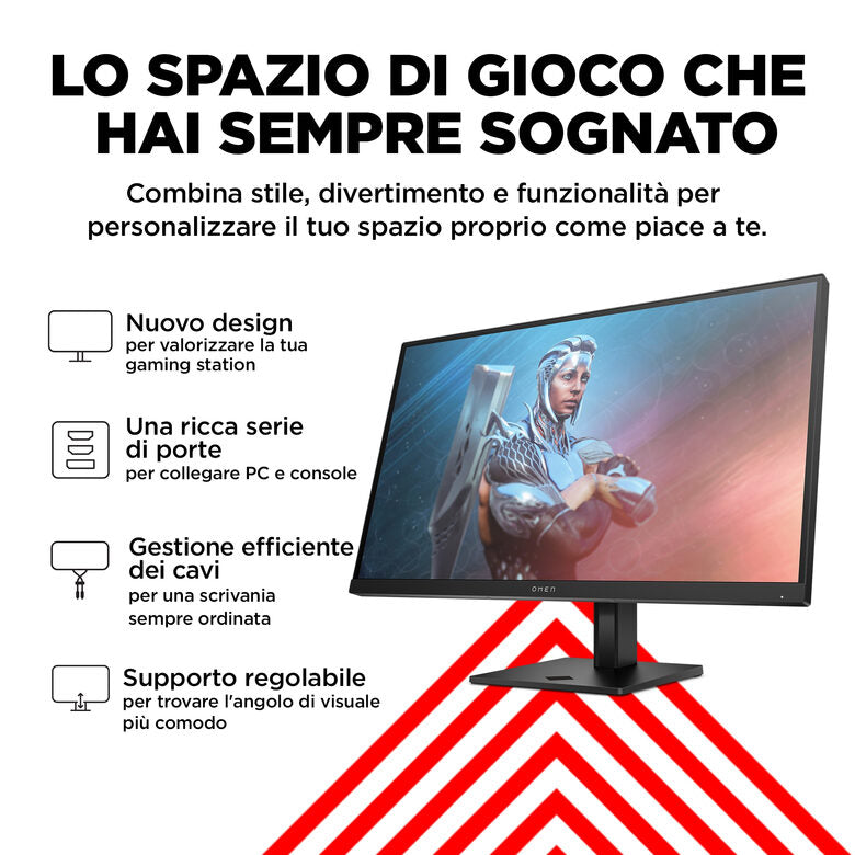 HP OMEN by HP Monitor da gaming OMEN by 27" FHD 165 Hz – OMEN 27