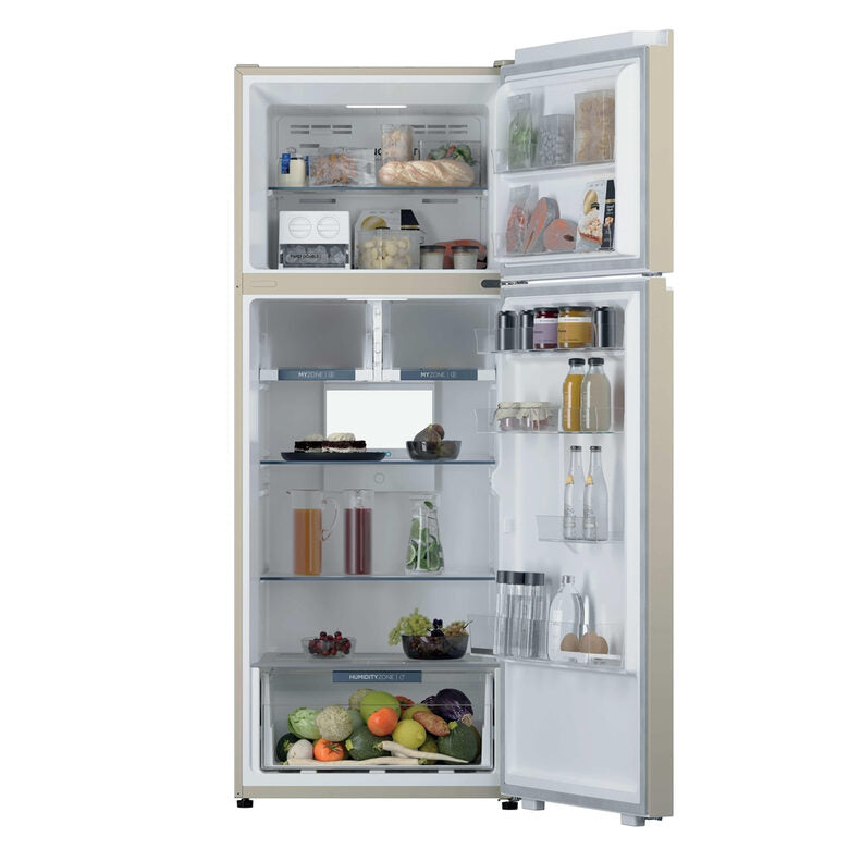 Haier HPR5718DNPC Frigorifero Combinato A Libera Installazione, Total No Frost, Classe D, Crema