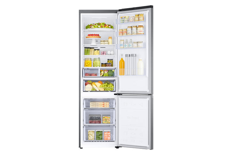 Samsung RB38C607AS9 Frigorifero Combinato A Libera Installazione, Total No Frost, Twin Cooling Plus™, Tecnologia Spacemax™, Ecoflex AI, Classe A, Acciaio Inox