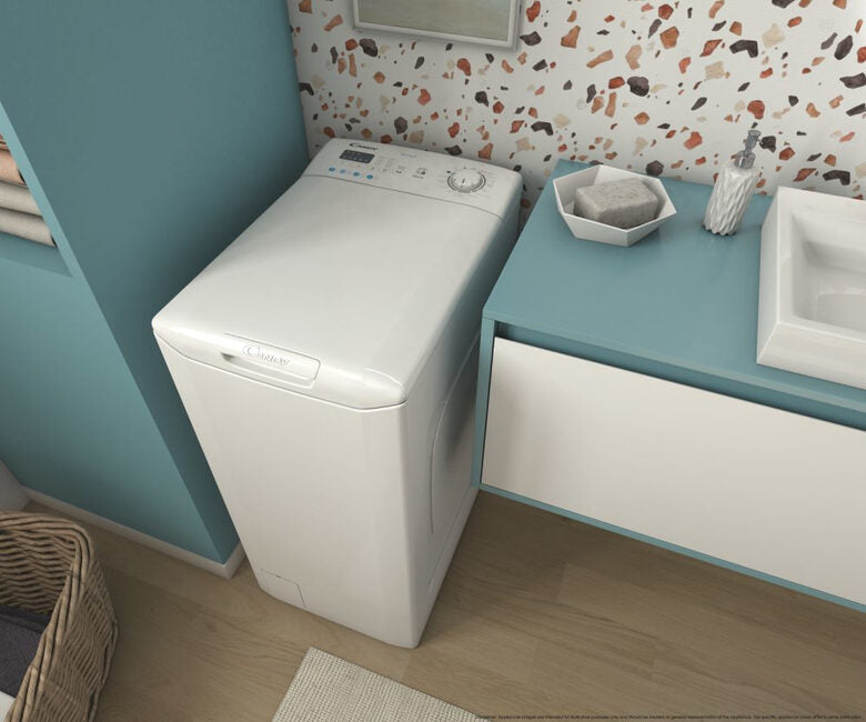 Candy Smart CST 272D3/1-11 lavatrice Caricamento dall'alto 7 kg 1200 Giri/min Bianco