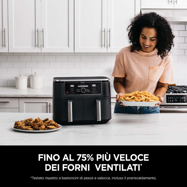 Ninja Friggitrice ad aria Dual Zone MAX da 9,5 L AF400EU
