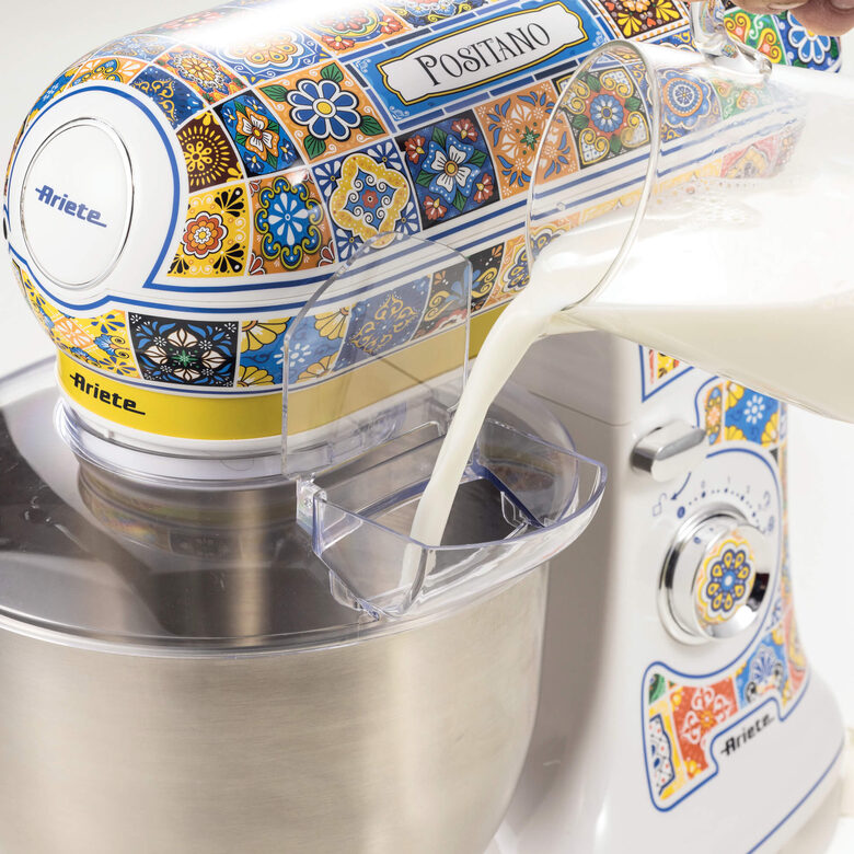 Ariete 1588 Positano, impastatrice planetaria, 7 velocità, 2400 Watt, 5,5 litri, Tazza Acciaio Inox