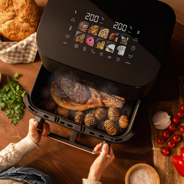 Cecotec Cecofry & Grill Smokin' 11000 Plus Singolo 11 L Indipendente 2900 W Friggitrice ad aria calda Nero