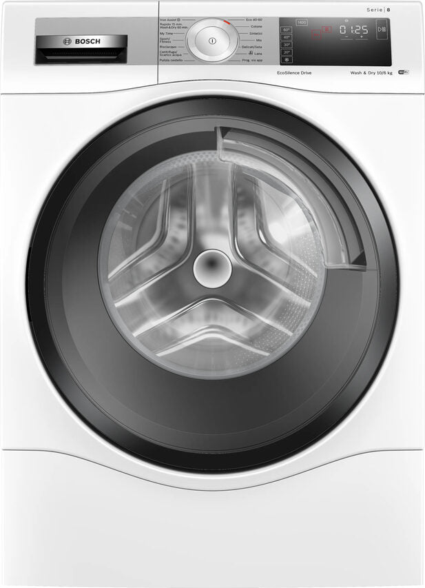 Bosch Serie 8 WDU8H541IT lavasciuga Libera installazione Caricamento frontale Bianco D