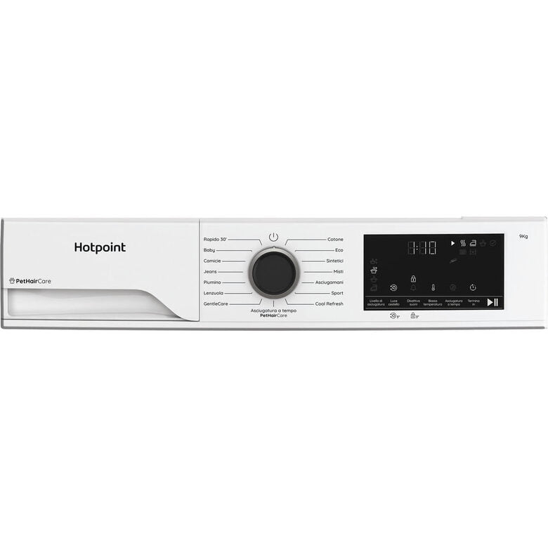 Hotpoint Ariston HPT 93D BS IT, Capacità 9kg, classe D, EasyIron, Slim, PetHair Removal