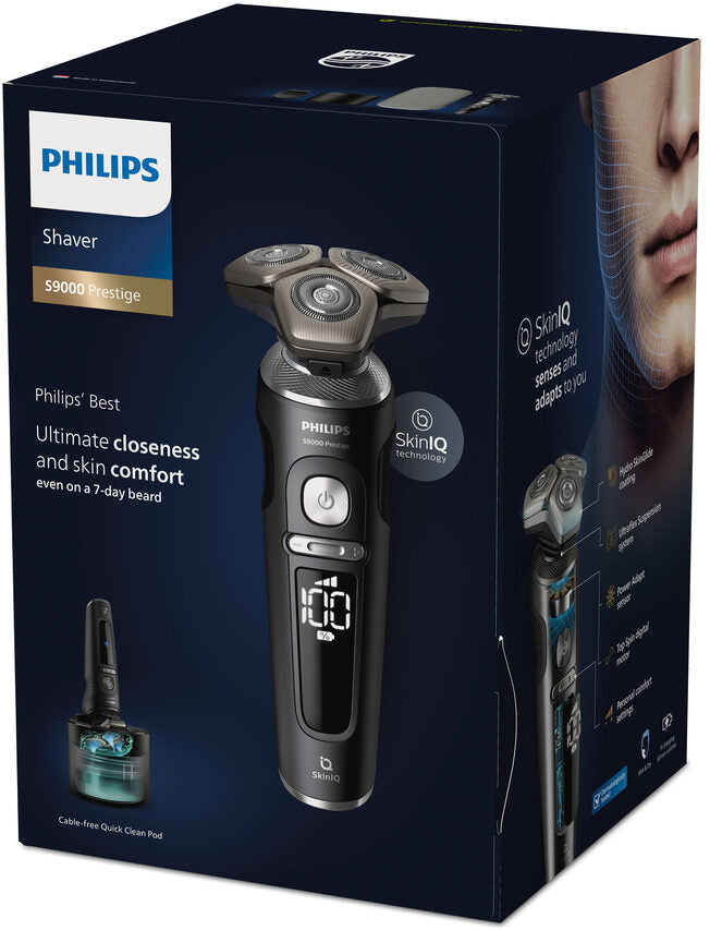 Philips Shaver S9000 Prestige SP9840/32 Rasoio elettrico Wet & Dry con SkinIQ