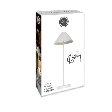 Kon.El.Co. Liberty lampada da tavolo 3 W Bianco