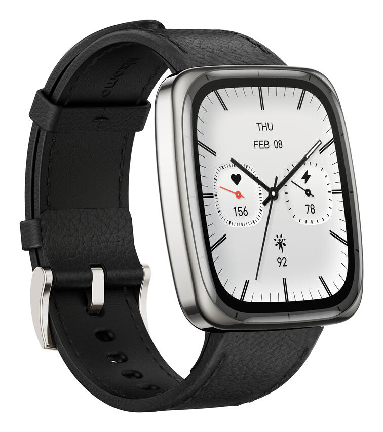 Amazfit Active 2 Square Vetro zaffiro con display AMOLED Pagamento contactless 5 sistemi satellitari & mappe offline Durata della batteria fino a 10 giorni