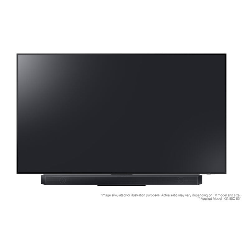 Samsung Soundbar HW-Q700C/ZF Serie Q, 9 speaker, Wireless Dolby Atmos, Audio a 3.1.2 canali, Q-Simphony, Compatibile con Alexa e Google Assistant, Black