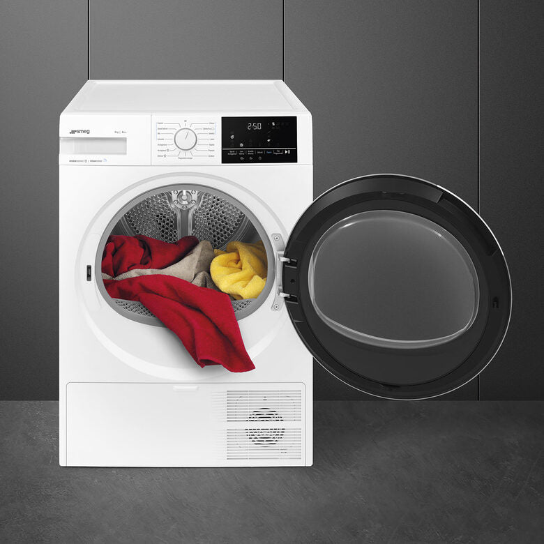 Smeg DN82SE asciugatrice Libera installazione Caricamento frontale 8 kg A++ Bianco