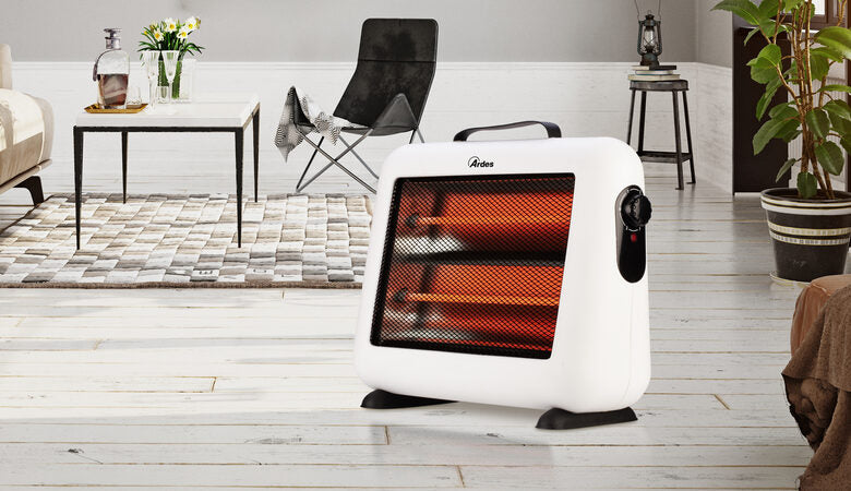 Ardes AR444 stufetta elettrica Interno Bianco 800 W Riscaldatore di ambienti elettrico al quarzo