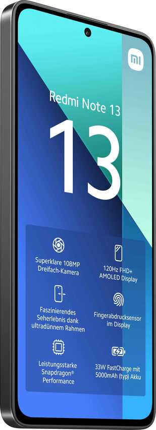 Xiaomi Redmi Note 13 16,9 cm (6.67") Doppia SIM Android 13 4G USB tipo-C 6 GB 128 GB 5000 mAh Nero