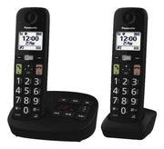 Panasonic KX-TGU132EXB telefono Telefono analogico/DECT Nero