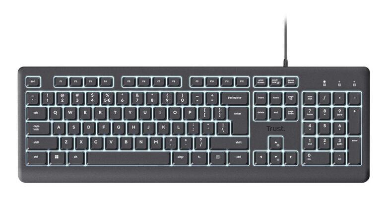 Trust Primo Beleuchtete tastiera Casa/ufficio USB QWERTY Italiano Nero
