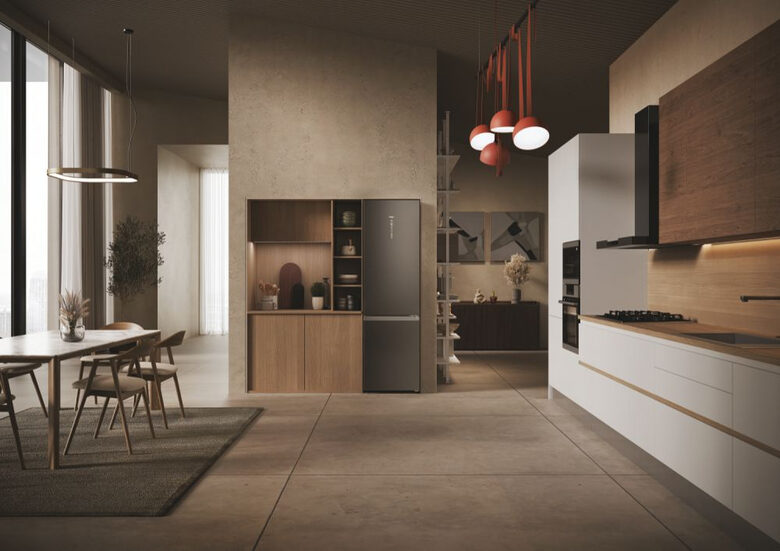 Haier HDPW3620DNPD 2D 60 Serie 3 Frigorifero Combinato A Libera Installazione, No Frost, Tecnologia Haier Air Surround, Haier Artificial Intelligence, Classe D, Acciaio Inox
