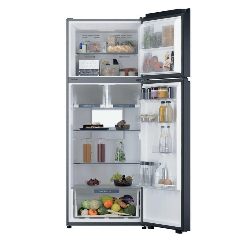 Haier HPR5718ENMB Frigorifero Combinato A Libera Installazione, Total No Frost, Sistema LED Daylight, Classe E, Nero
