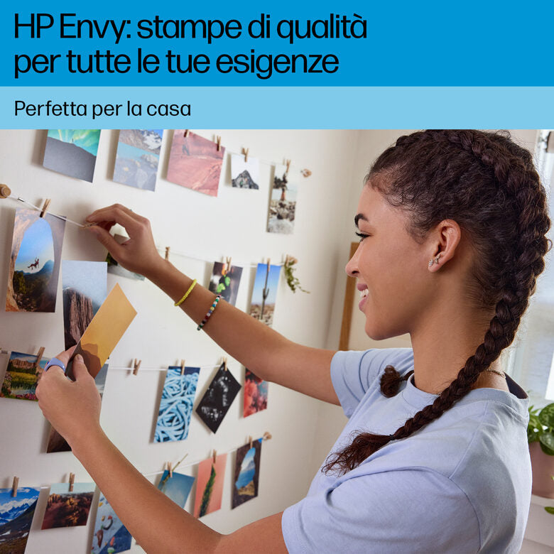 HP ENVY Inspire 7221e Wireless All-in-One Colore Stampante, Instant Ink; Stampa di foto