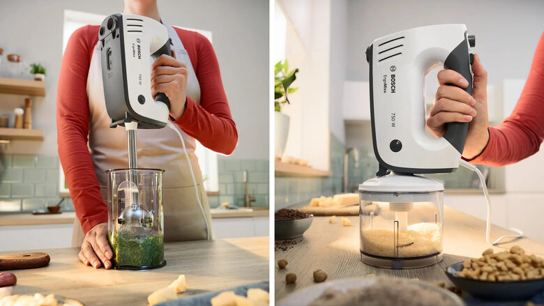 Bosch MFQ37490 Sbattitore ErgoMixx 750 W Bianco, grigio