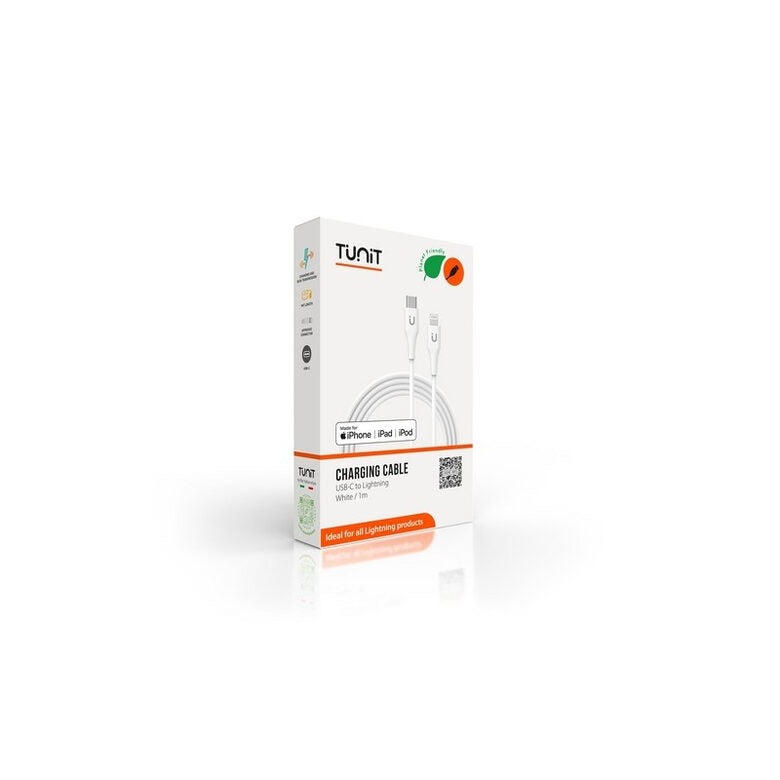 Tunit Cavo di Ricarica e Trasferimento USB-C / Lightning - 1m Bianco