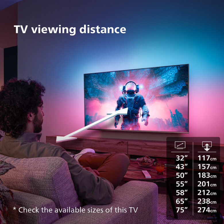 Philips Ambilight TV The Xtra 9008 55“ 4K UHD Dolby Vision e Dolby Atmos Google TV