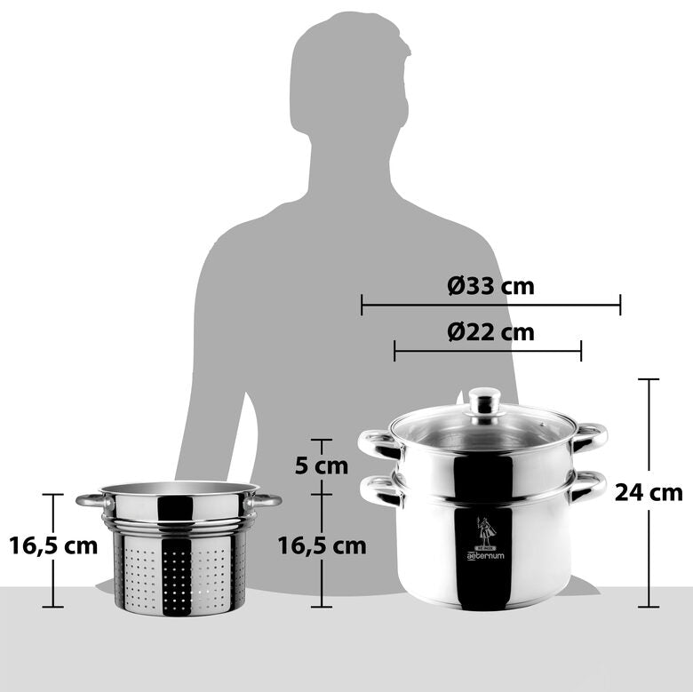 Aeternum AP000077 pentola multifunzione Acciaio inossidabile 22 cm