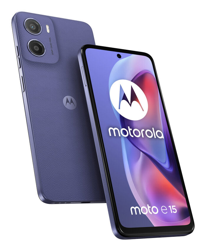 Motorola moto e15 16,9 cm (6.67") Doppia SIM Android 14 Go edition 4G Smartphone  USB tipo-C 2 GB 64 GB 5200 mAh Lavanda