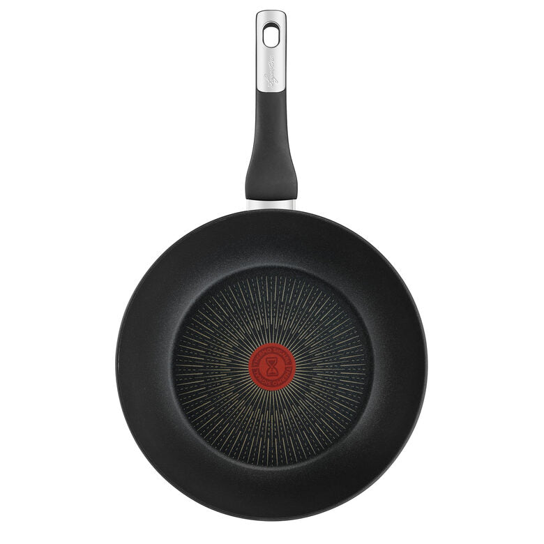 Lagostina Unlimited Padella Antiaderente Wok in Alluminio 28 cm con  Manico Nero