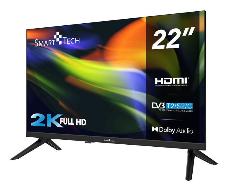 Smart Tech 22FN01V TV LED 22" Full HD DVB-T2 HEVC HDMI USB Nero