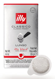 Illy Lungo Cialde caffè Tostatura media 18 pz